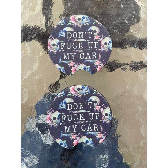 Dont Mess Up My Car Car Coasters 2 Pack - Picture 3 of 10
